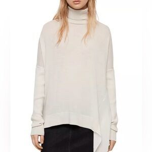 NEW AllSaints Alda Roll Neck Lightweight Sweater